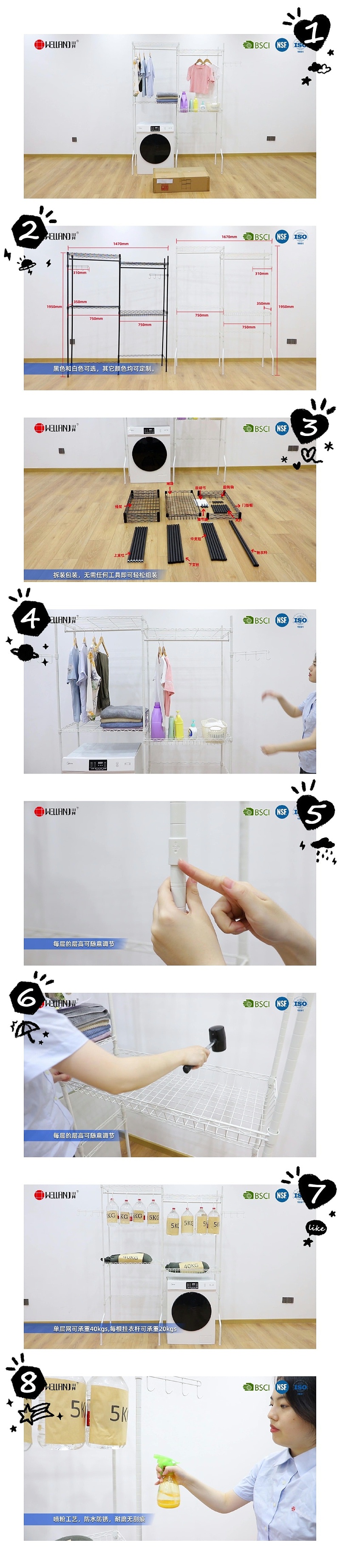 WELLAND多層洗衣機(jī)架置物架：家居空間魔術(shù)師，電商爆款來(lái)襲!