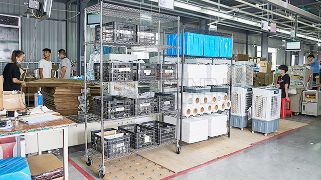 工廠物料倉(cāng)貨架防靜電貨架金屬鐵線貨架-川井